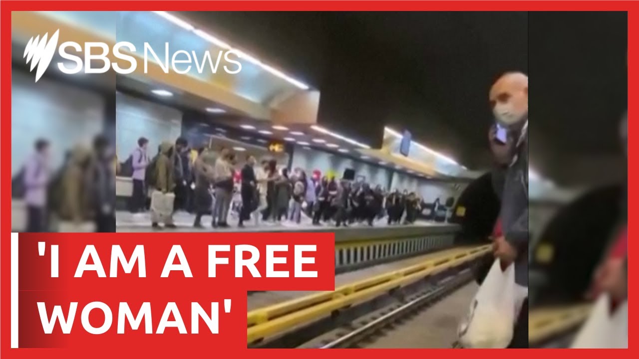 Protesters run to safety as Iranian security forces open fire at a Tehran metro station | SBS News