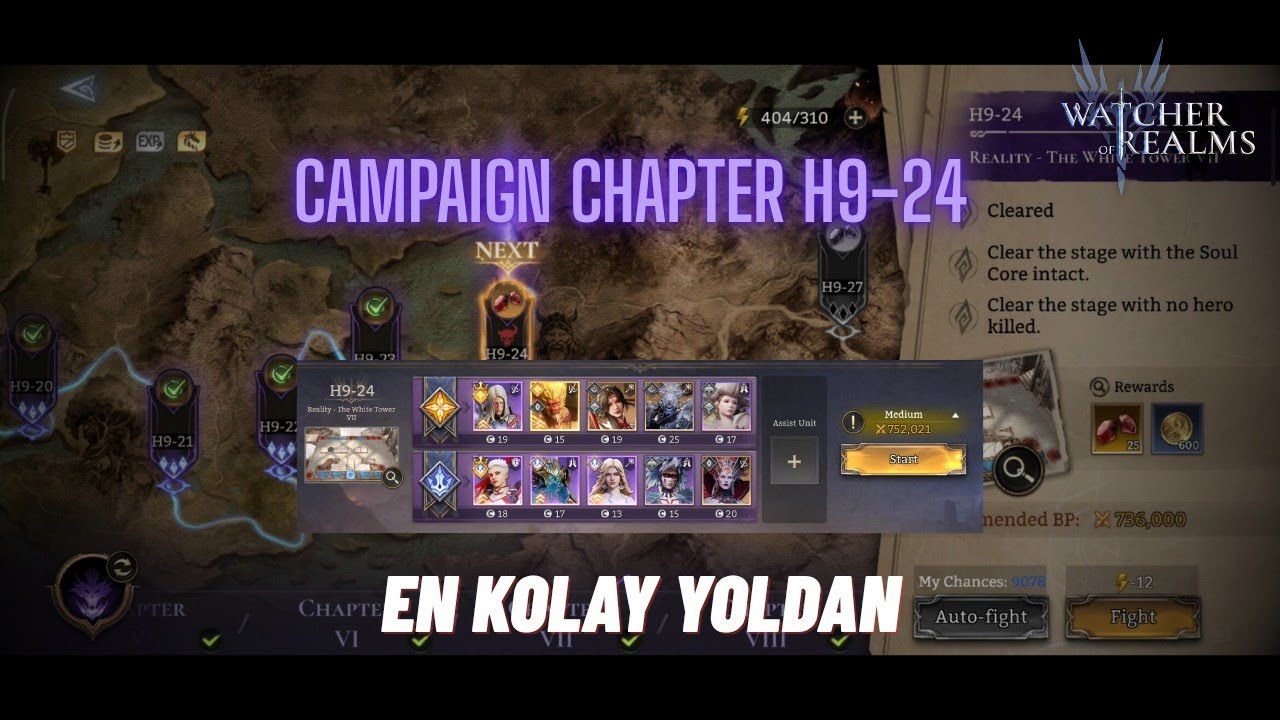 Campaign Chapter H9-24 (Very Easy) - Watcher of Realms #watcherofrealms 