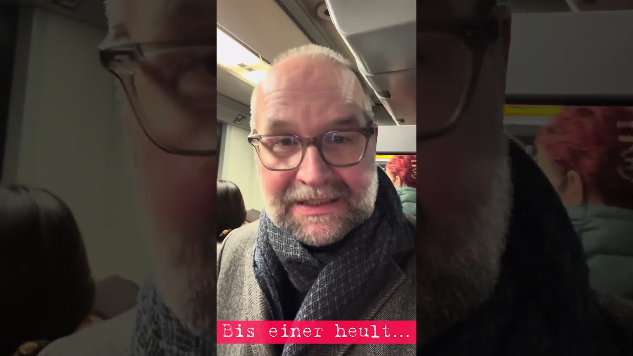 Thomas ist „lost in public transportation“. Es ist Weihnachtsmarkt die Bahnen sind super voll. 🫣🤯