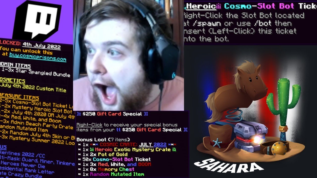 OPENING THE BRAND NEW * OP * JULY 4TH 2022 COSMIC CRATE ON COSMIC PRISONS