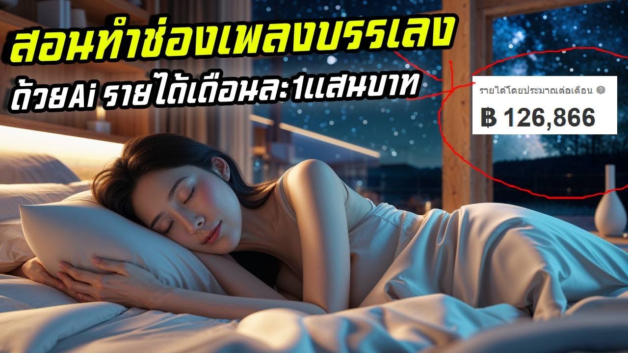 สอนทำช่องเพลงบรรเลงด้วยai รายได้เดือนละ1แสน