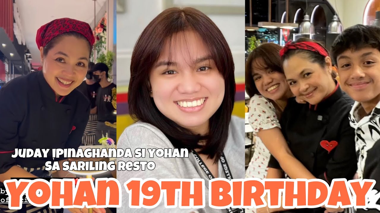 YOHAN AGONCILLO 19TH BIRTHDAY ❤️ JUDY ANN IPINAGHANDA SI YOHAN SA SRILI NILANG RESTO SA ANGRYDOBA