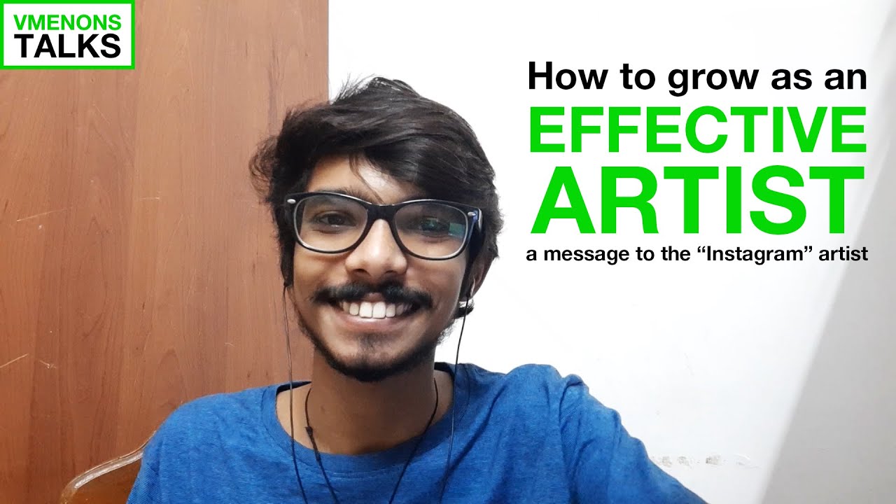 VMENONS TALKS Ep 1: How to grow as an EFFECTIVE Artist - a message to the Instagram artist | Podcast