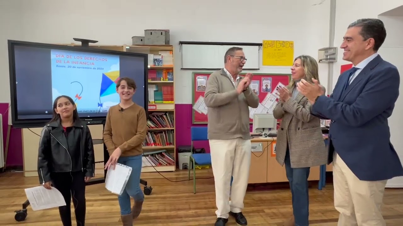 Día de los derechos de la Infancia, visita del Sr. Alcalde, 2024