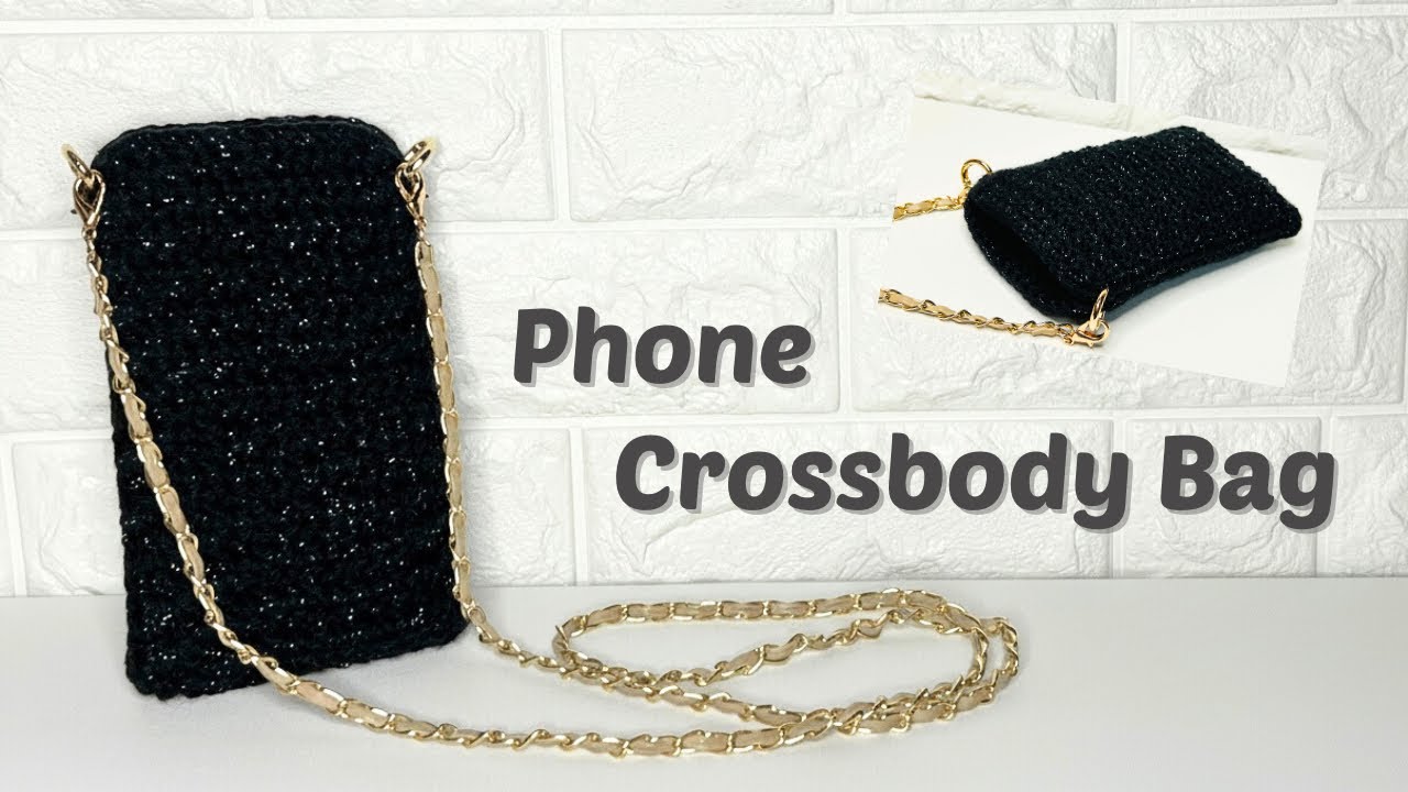 【 かぎ針編み 】 スマホショルダー | サクッと編める | Phone crossbody bag