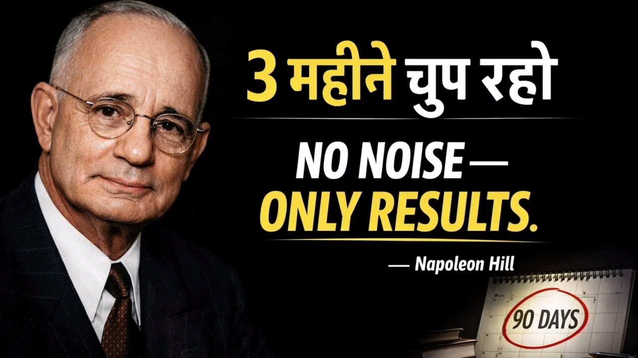 3 महीने चुप रहो, फिर सबको चकित कर दो | Napoleon Hill Strategy Explained