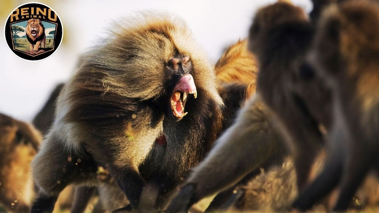La lucha por la realeza en el mundo de los monos gelada #animalessalvajes | Reino Animal