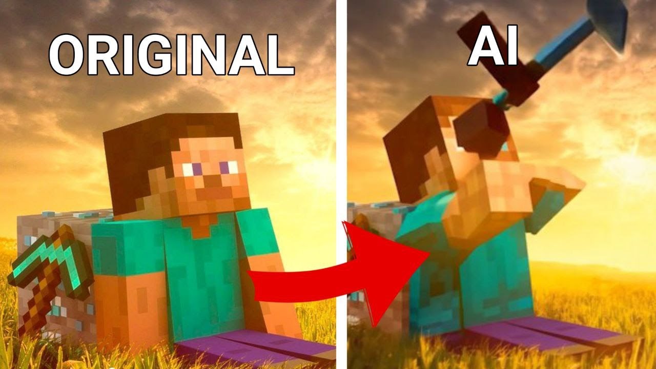 Minecraft AI Generated Images (Luma AI)
