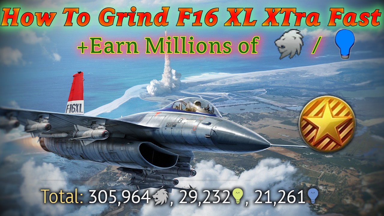 Fastest Way To Grind The Chonky F16XL - War Thunder Air Event Score Farm