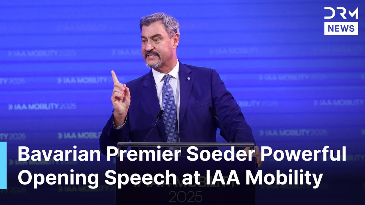 FULL SPEECH: Bavarian Premier Markus Soeder Inspires with Speech at IAA Mobility 2025 | AQ1B