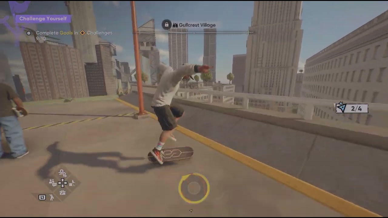 Playing skate 4 with friend