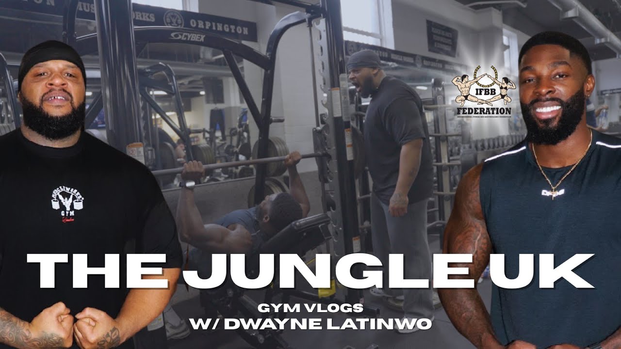 TRAINING WITH IFBB PRO DWAYNE LATINWO IN THE JUNGLEUK | GYM VLOGS