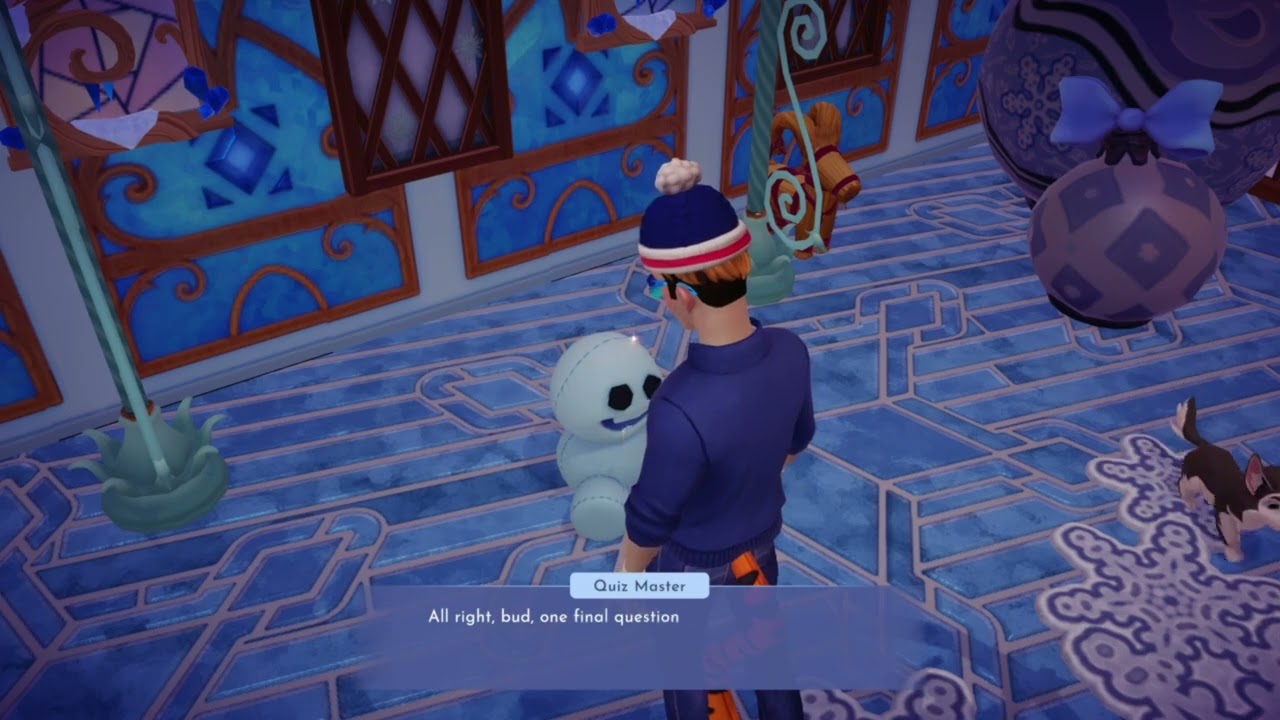How to solve the Frosty Fortress Puzzle,  Snowman Quiz Answers. Winter Floating Festival DDV on Xbox