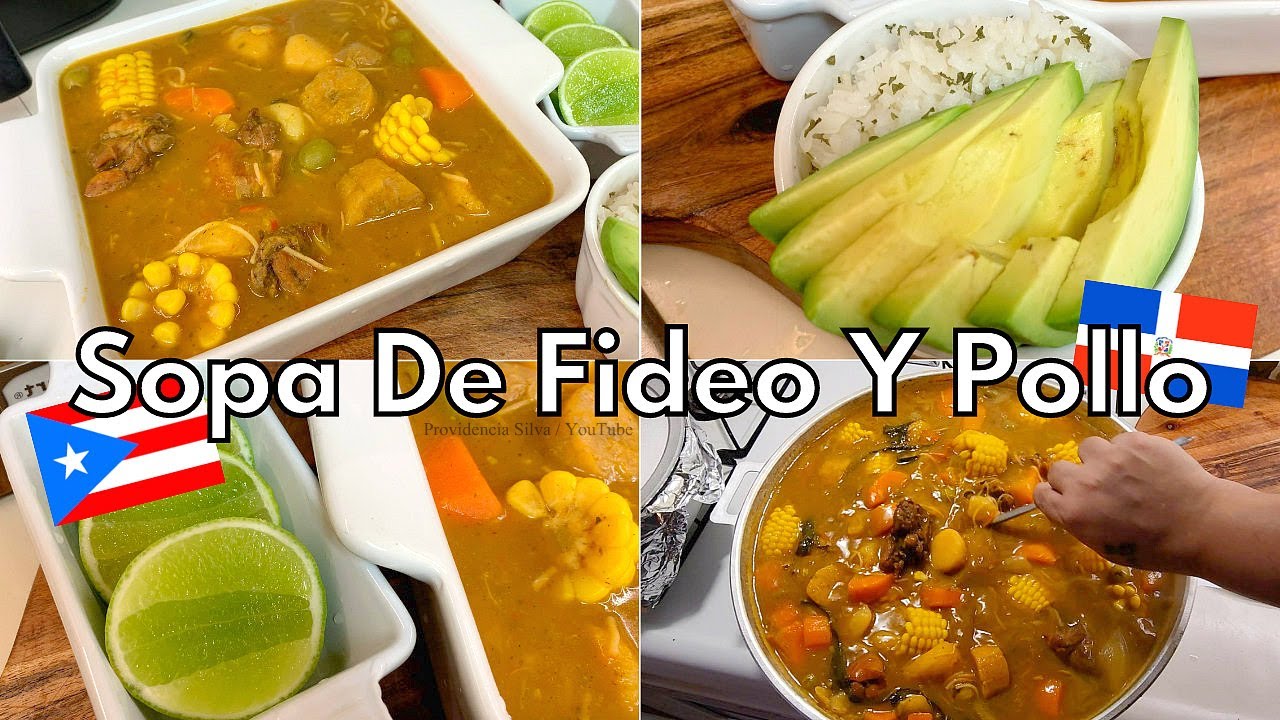 How To Make Sopa De Pollo Y Fideos (ENGLISH)/ Spanish-Style Chicken Noodle Soup For A Big Crowd