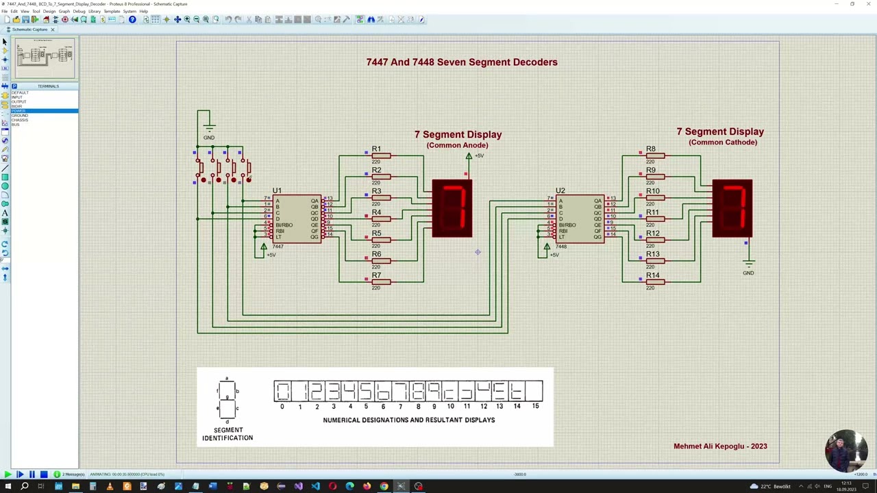 7447 And 7448 - BCD to 7 Segment Display Decoders