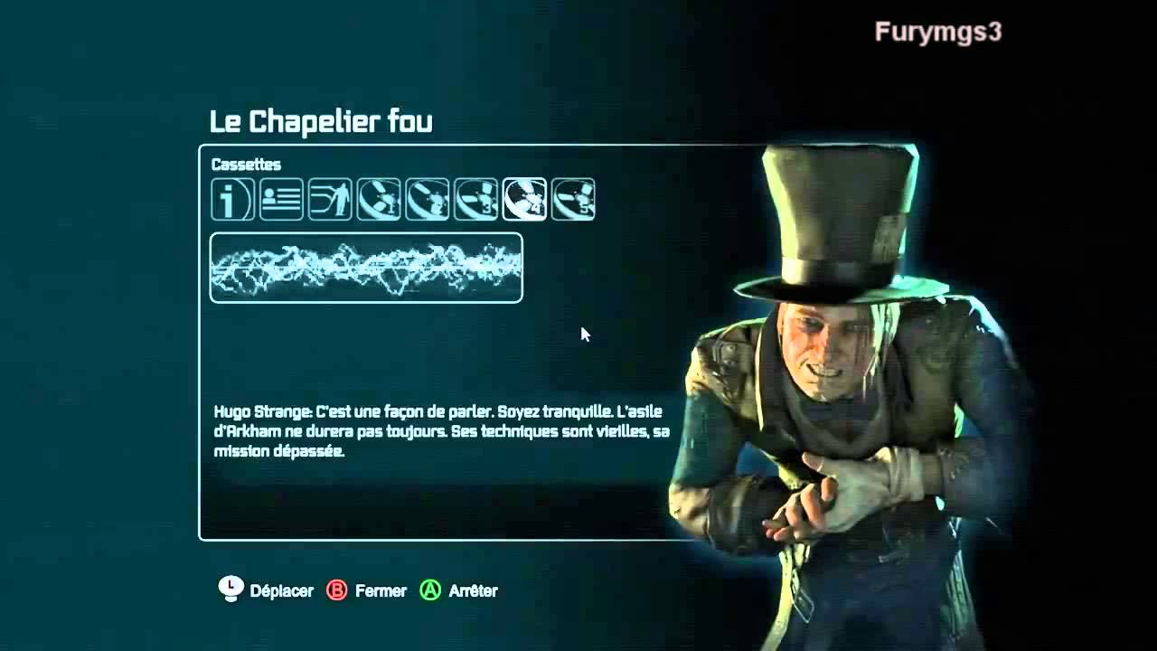 Entretiens Chapelier Fou, Arkham City FR