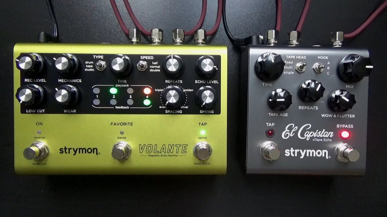 Strymon delay comparison: Volante vs. El Capistan
