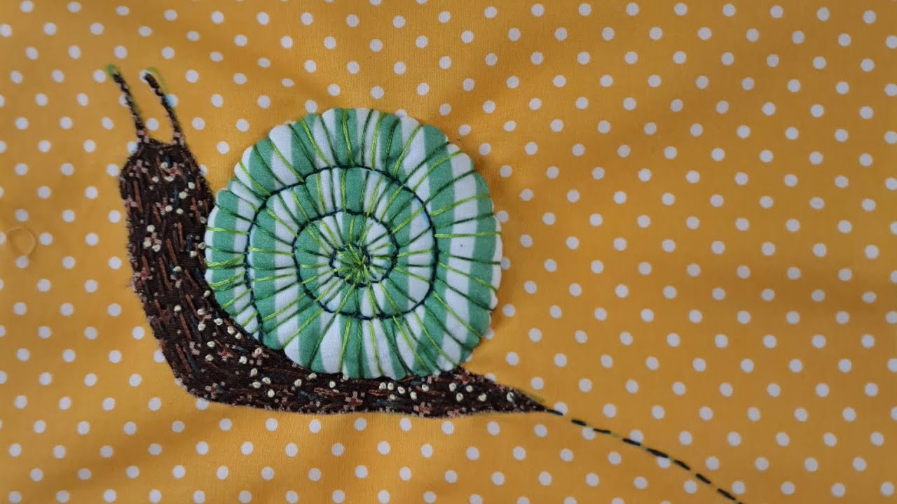 Easy Trapunto Snail Shell | More 3D Textile Art Techniques For Beginners