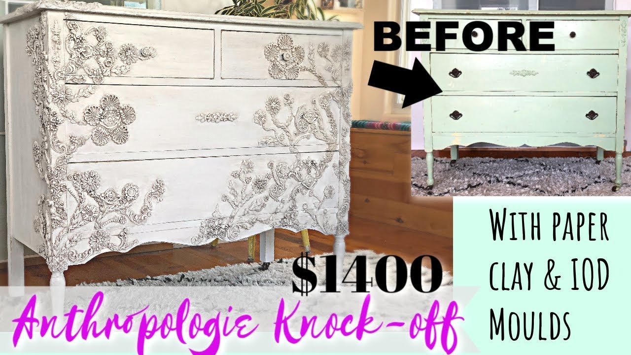 Мебель Anthropologie Dupe Thrifted & Up Cycled Furniture, подделка за 1400 долларов с самодельной...