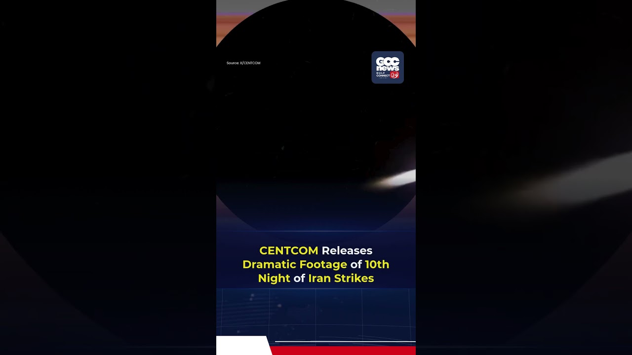 CENTCOM Releases Footage of 10th Night of U.S. Strikes on Iran