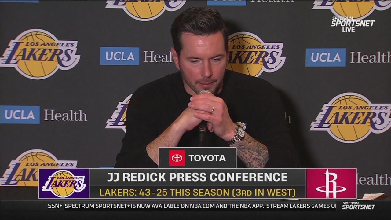 JJ Redick POSTGAME INTERVIEW | Los Angeles Lakers defeat Houston Rockets 100-92 for 6 straight win