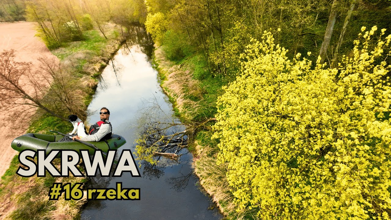 Packrafting na rzece Skrwa. Ciekawy próg, most i śmieci w rezerwacie. Dron Dji Avata 2