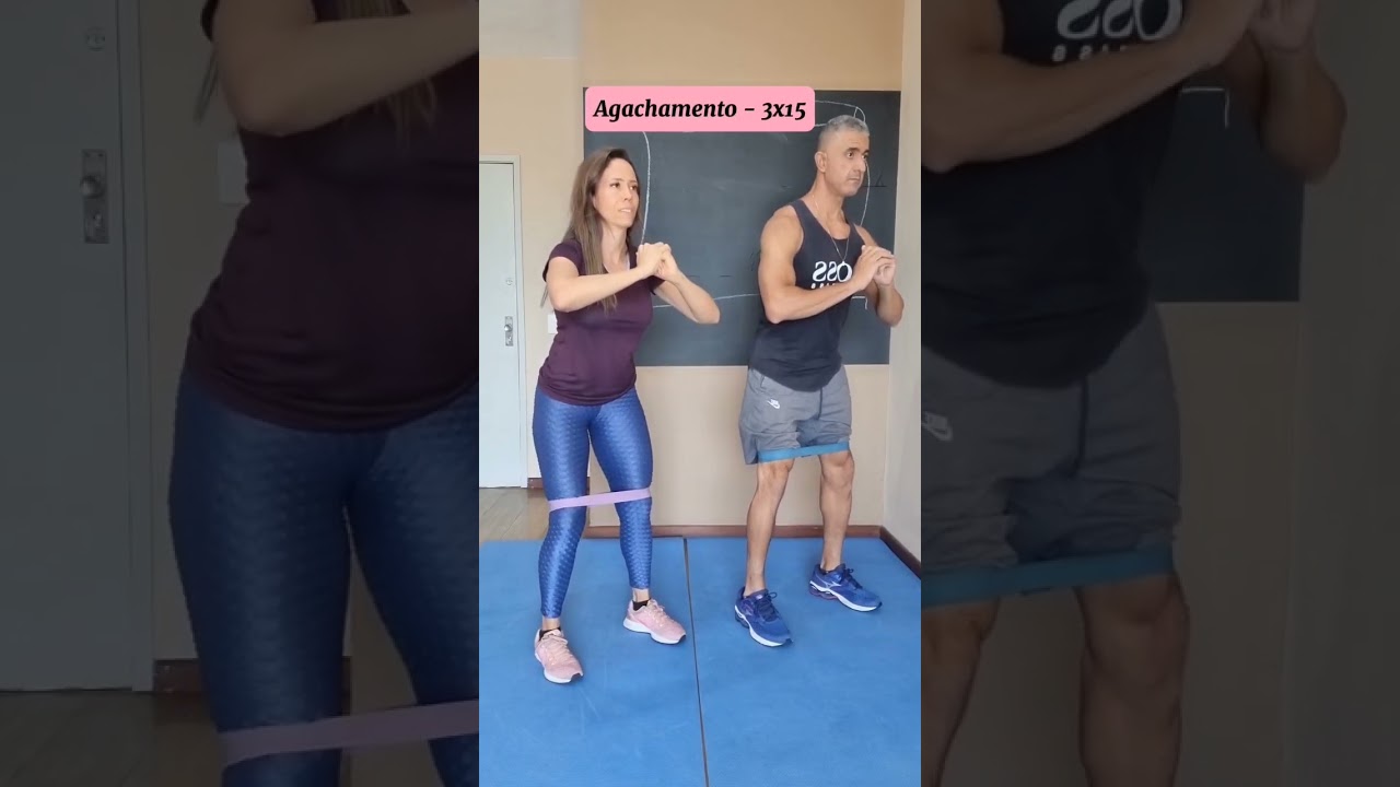 Melhor treino para as coxas usando mini Band🔥🔥