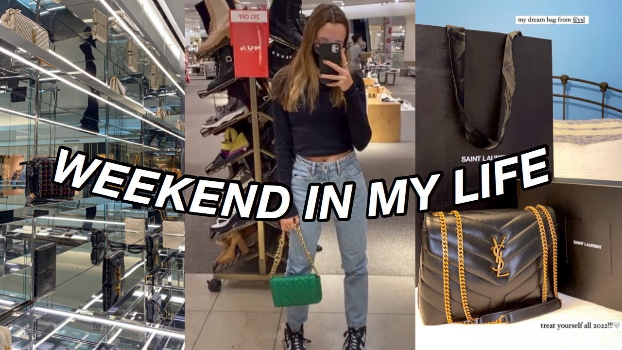 WEEKEND IN MY LIFE VLOG 2022: unboxing my first designer bag, aritzia haul, new room layout