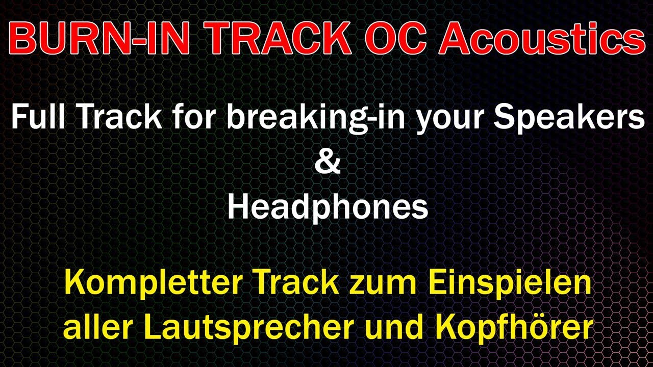 Audiophile Burn-In Track by OC Acoustics