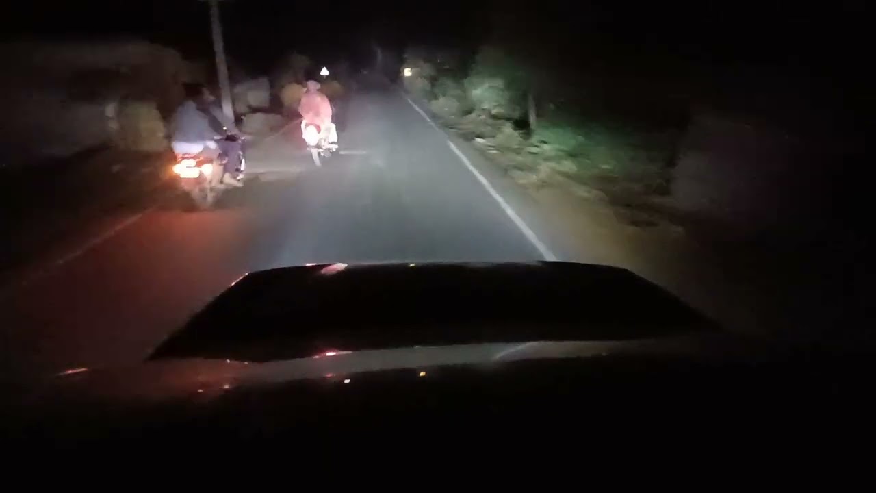 NEXON Night POV SINGLE LANE| sunroof driving pov | bihar patna to bihar Siwan 