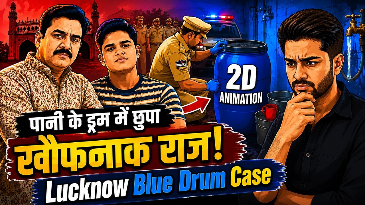 Lucknow Evil Son Blue Drum Case | Real Crime Story in Hindi | 2D Animation Documentary
