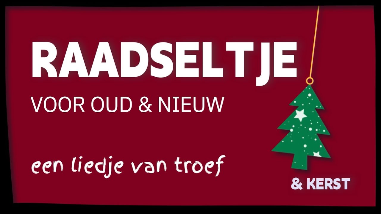Raadseltje voor kerst - een liedje over de feestdagen