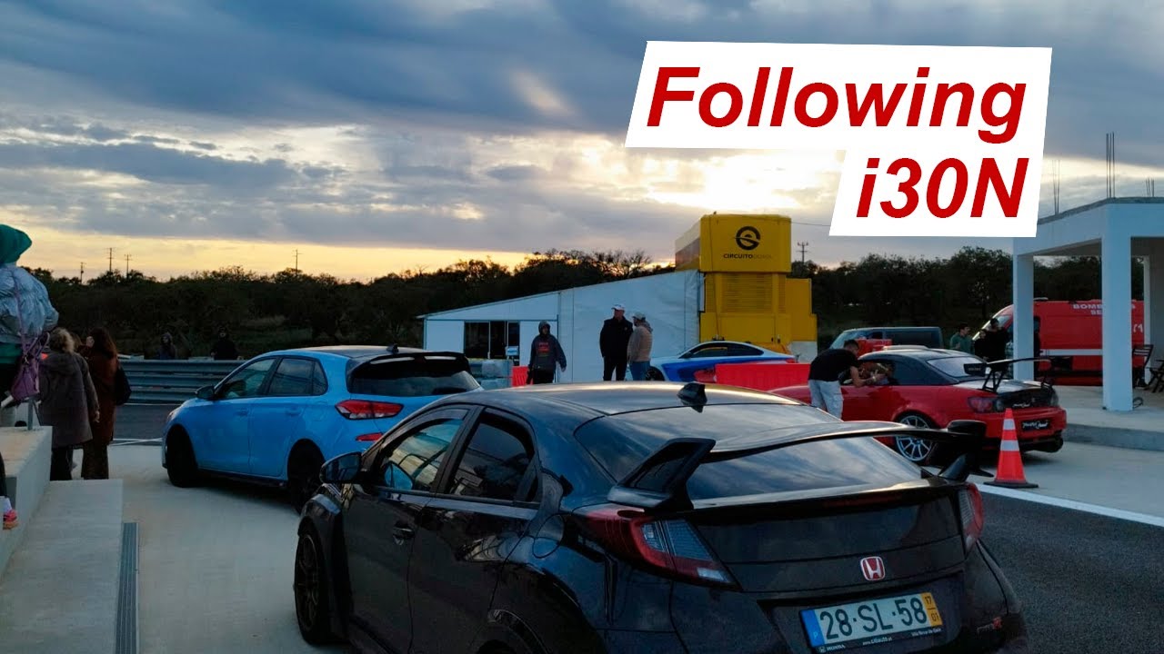 15.02.2025 Circuito do Sol: Civic FK2 following  Hyundai i30N