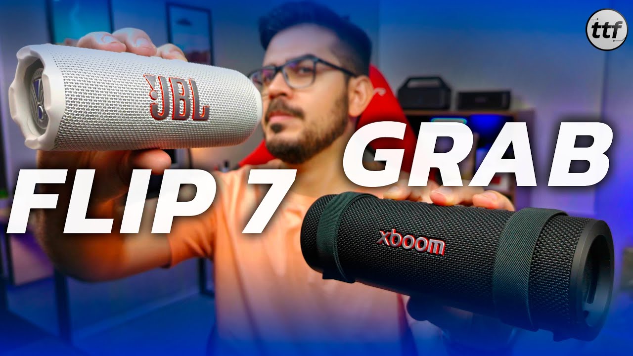 JBL FLIP 7 vs LG XBOOM GRAB: Qual A MELHOR da categoria? (Comparativo)