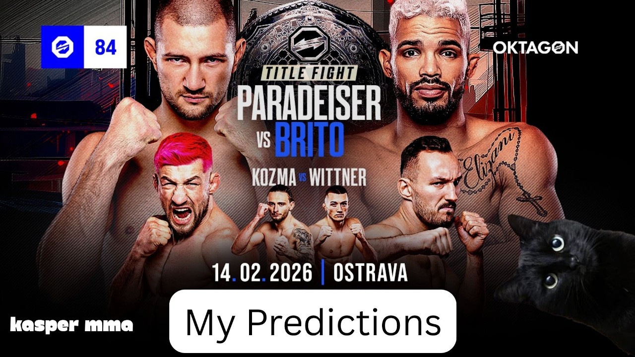 My Predictions and Betting Tips for OKTAGON 84: Paradeiser vs Brito (Full Card Predictions)