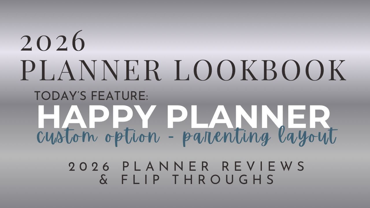 2026 Planner Reviews: Happy Planner Build-Your-Own 