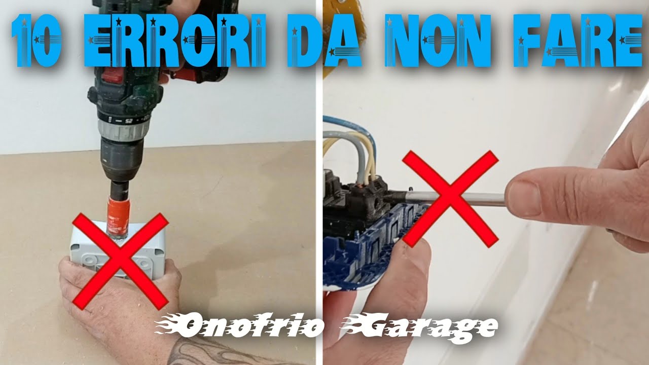 10 ERRORI CHE NON DEVE FARE UN APPRENDISTA ELETTRICISTA
