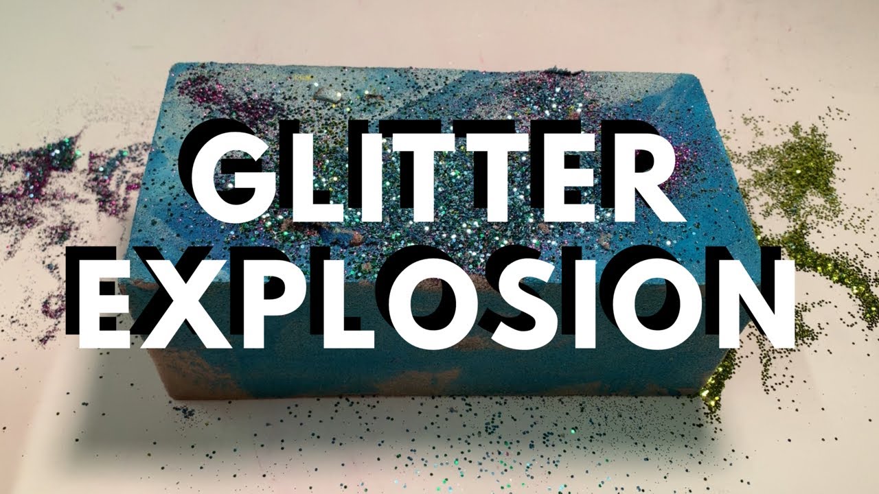 Glitter Filled Floral Foam | Crunchy ASMR