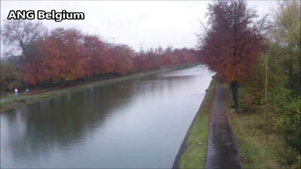 AUTUMN DAY IN BELGIUM AND WALKING ALONG THE CANAL IN BELGIUM Herfst wandeling langs het kanaal