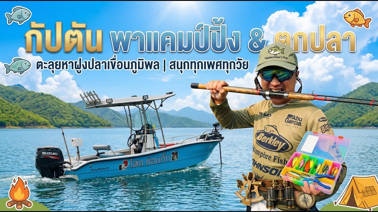 เพราะกัปตันไม่เคยยอมแพ้... วันที่ 4 กับชัยชนะกลางเขื่อนภูมิพล PNU FISHING
