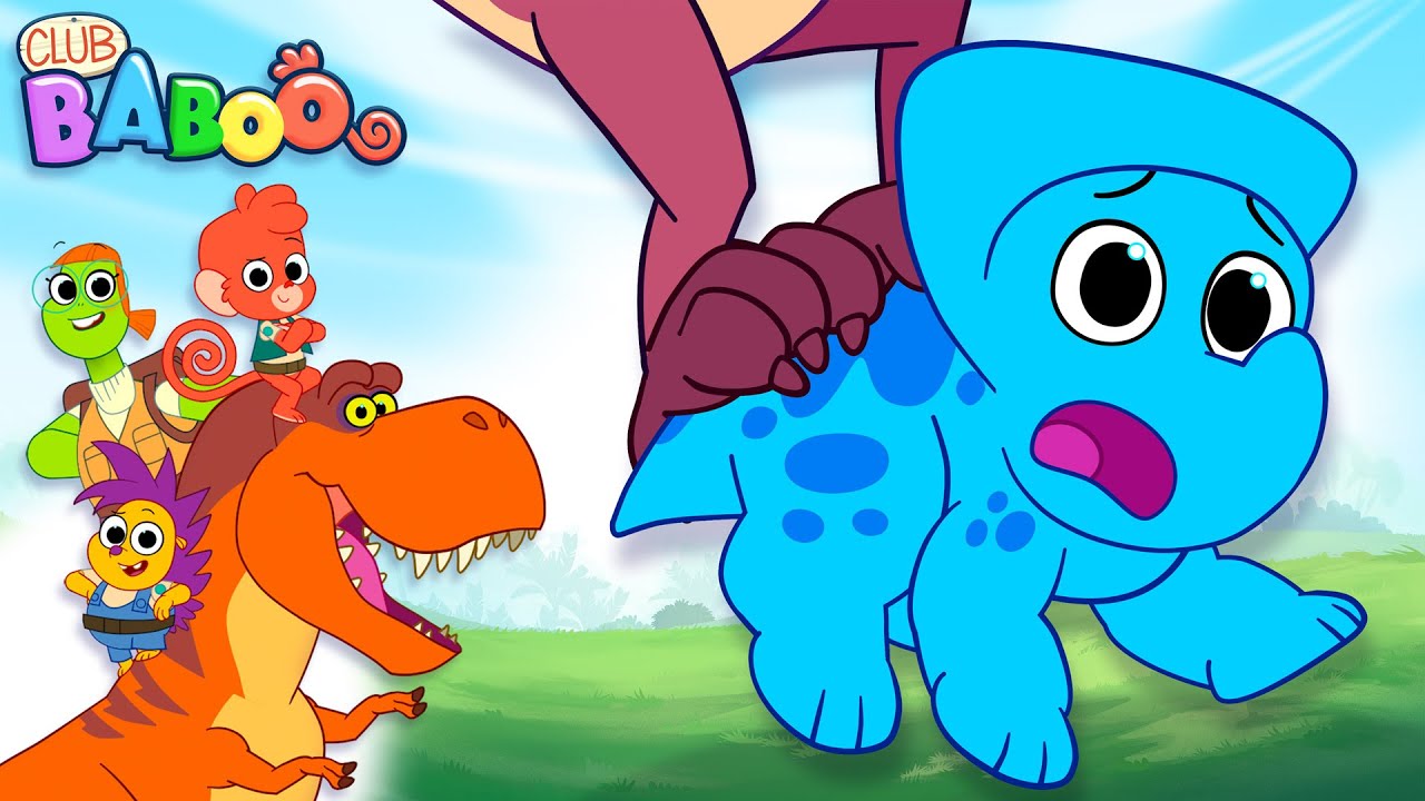 Club Baboo saves the baby dinosaur! | Club Baboo Dino Rangers