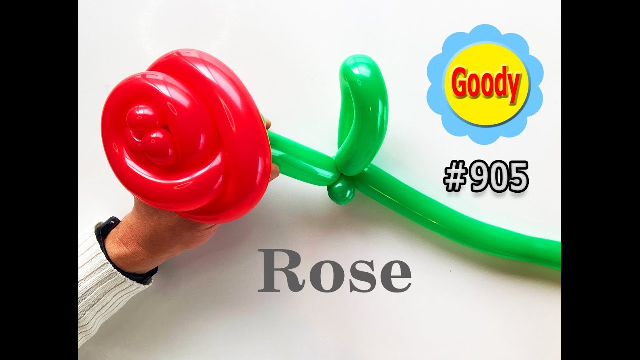 【簡単】【バルーンアート】バラ🌹Rosel🌹薔薇🌹Rose balloon tutorial #バルーンアーティストかねさん #ワルイコあつまれ