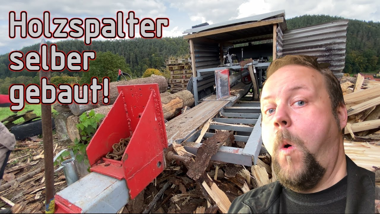 Holzspalter im Eigenbau