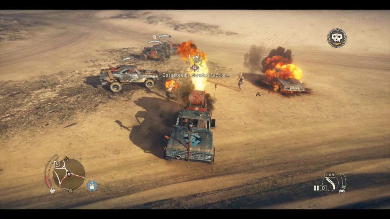 Mad Max Game: Destroying A Convoy With The Interceptor