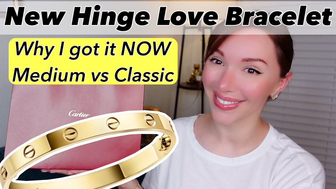 Cartier Love Bracelet Unboxing New Hinge Mechanism Medium vs Classic vs Small In-Depth Review