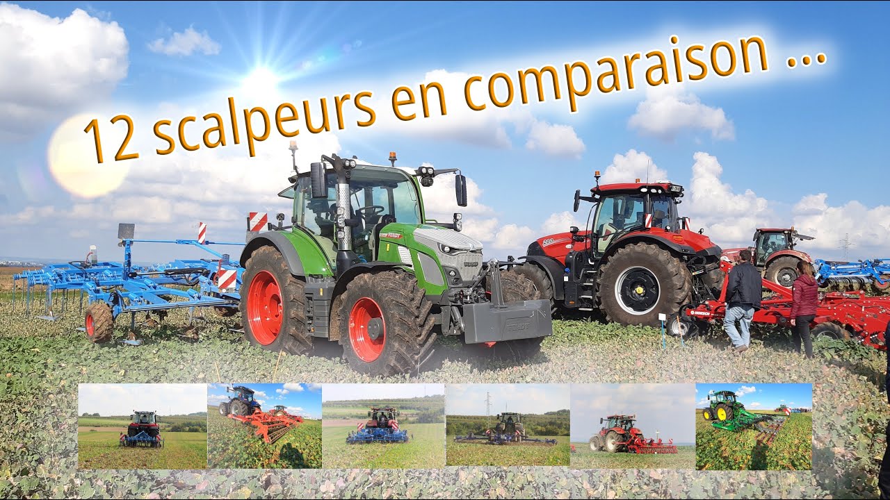 12 scalpeurs en comparaison sur repousses de colza