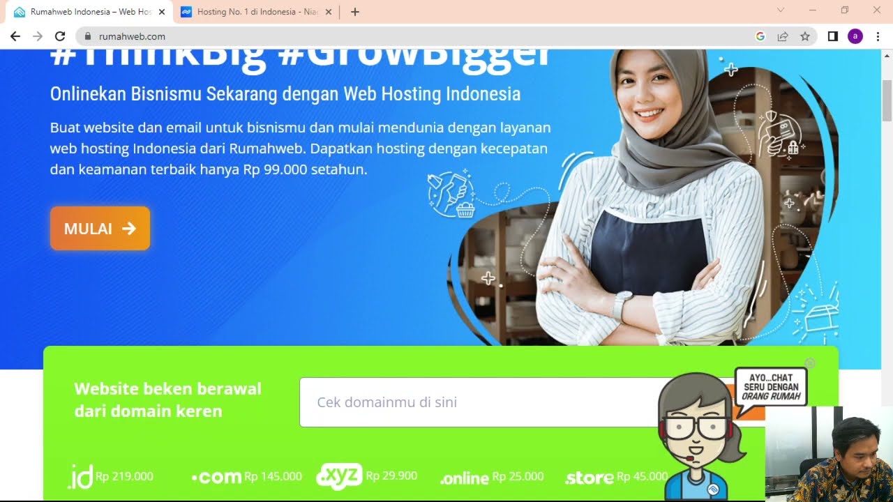 Sangat murah cara membuat website hosting dengan menggunakan rumahweb.com, sangat mudah dan cepat