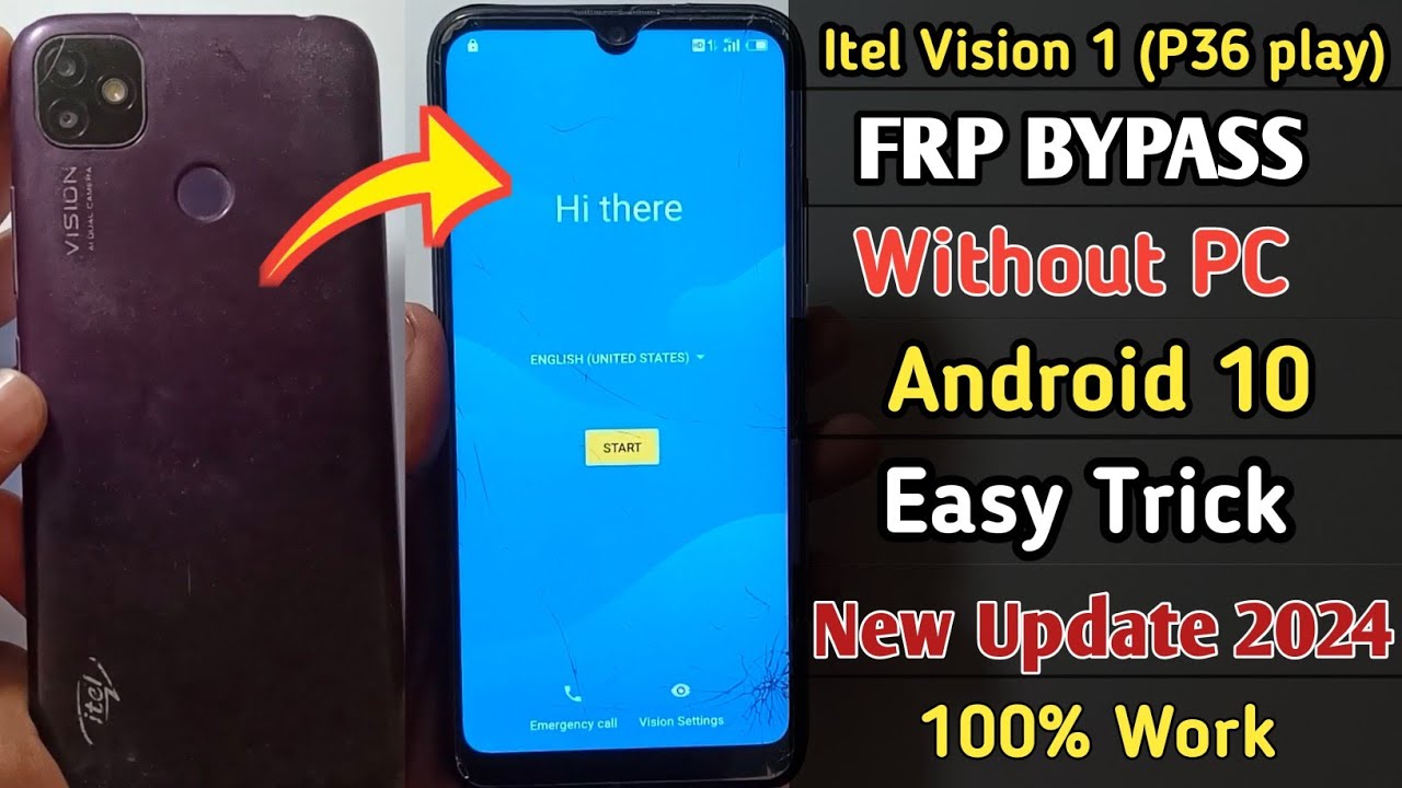 Itel Vision 1 (L6005) Android 10 Frp Bypass 2024 | Frp Unlock Without Pc Google Account Bypass