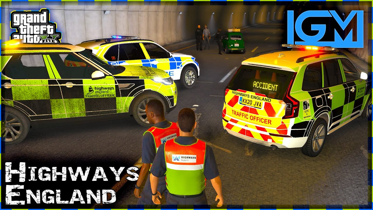 Highways England: Tunnel Blockage |GTA 5[PC]| FiveM/FivePD