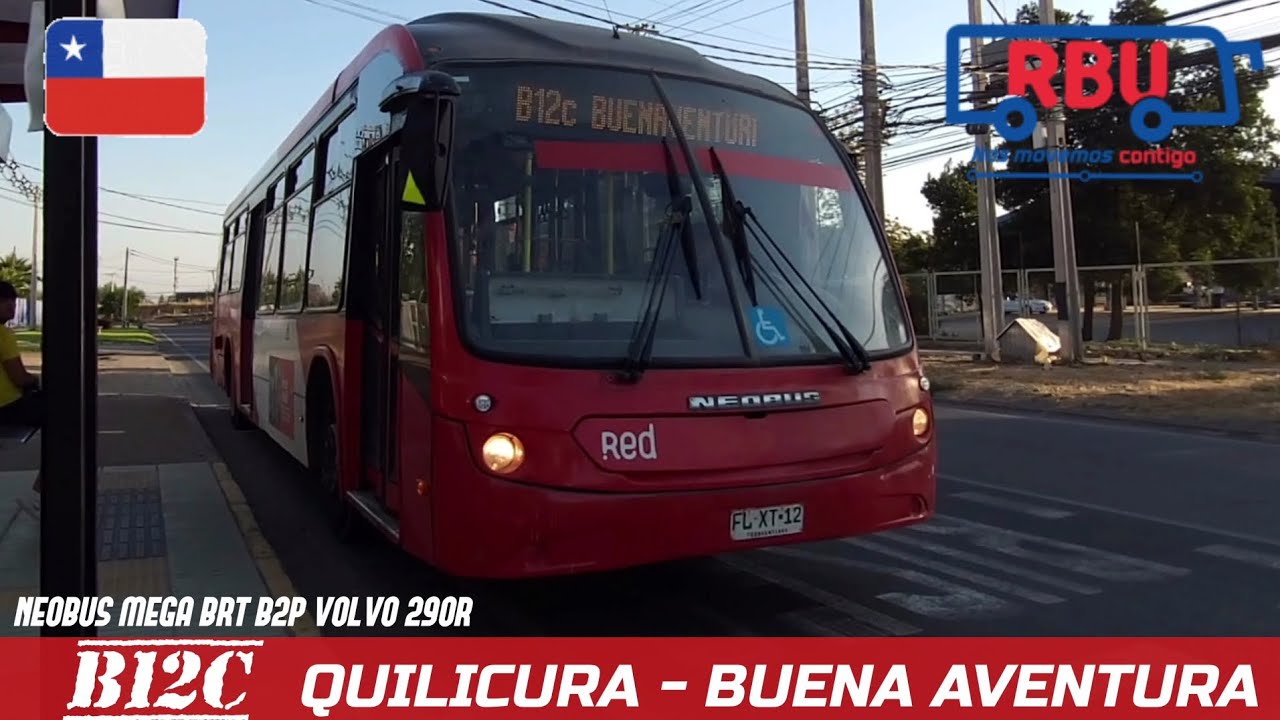 Transporte de Santiago|Neobus Mega BRT B2P|Volvo B290R|B12c Quilicura-Buena Aventura|FLXT12|